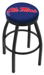  Ole' Miss 25" Swivel Counter Stool with Black Wrinkle Finish  