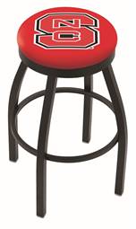  North Carolina State 25" Swivel Counter Stool with Black Wrinkle Finish  