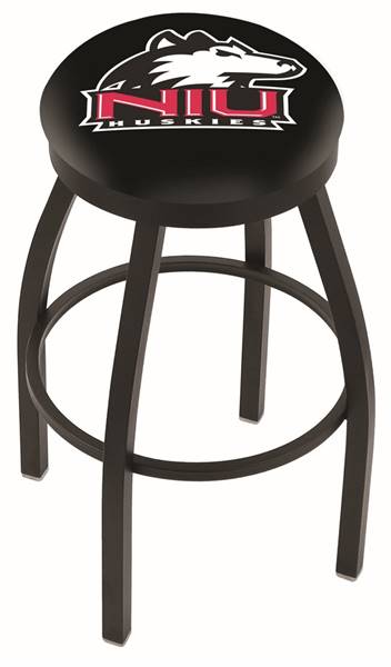  Northern Illinois 25" Swivel Counter Stool with Black Wrinkle Finish  