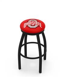  Ohio State 25" Swivel Counter Stool with Black Wrinkle Finish  