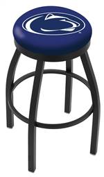  Penn State 25" Swivel Counter Stool with Black Wrinkle Finish  