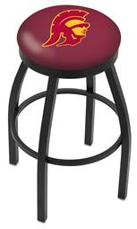  USC Trojans 25" Swivel Counter Stool with Black Wrinkle Finish  