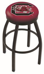  South Carolina 25" Swivel Counter Stool with Black Wrinkle Finish  