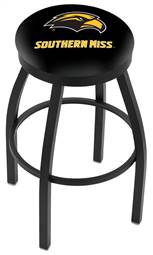  Southern Miss 25" Swivel Counter Stool with Black Wrinkle Finish  