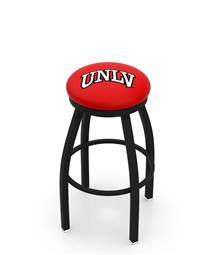  UNLV 25" Swivel Counter Stool with Black Wrinkle Finish  