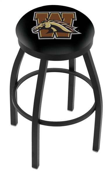  Western Michigan 25" Swivel Counter Stool with Black Wrinkle Finish  