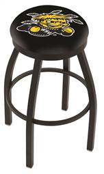  Wichita State 25" Swivel Counter Stool with Black Wrinkle Finish  