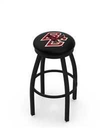  Boston College 30" Swivel Bar Stool with Black Wrinkle Finish  