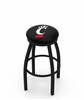  Cincinnati 30" Swivel Bar Stool with Black Wrinkle Finish  