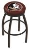  Florida State (Head) 30" Swivel Bar Stool with Black Wrinkle Finish  