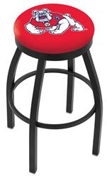  Fresno State 30" Swivel Bar Stool with Black Wrinkle Finish  