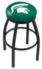  Michigan State 30" Swivel Bar Stool with Black Wrinkle Finish  