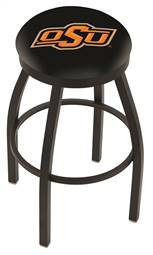  Oklahoma State 30" Swivel Bar Stool with Black Wrinkle Finish  