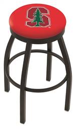  Stanford 30" Swivel Bar Stool with Black Wrinkle Finish  