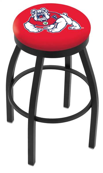  Fresno State 36" Swivel Bar Stool with Black Wrinkle Finish  