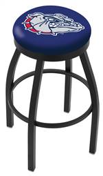  Gonzaga 36" Swivel Bar Stool with Black Wrinkle Finish  