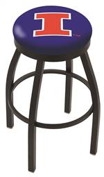  Illinois 36" Swivel Bar Stool with Black Wrinkle Finish  