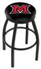  Miami (OH) 36" Swivel Bar Stool with Black Wrinkle Finish  