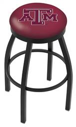  Texas A&M 36" Swivel Bar Stool with Black Wrinkle Finish  