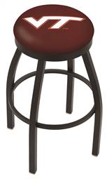  Virginia Tech 36" Swivel Bar Stool with Black Wrinkle Finish  