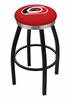  Carolina Hurricanes 25" Swivel Counter Stool with a Black Wrinkle and Chrome Finish  