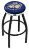  Georgetown 25" Swivel Counter Stool with a Black Wrinkle and Chrome Finish  