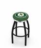  Oakland Athletics 25" Swivel Counter Stool with a Black Wrinkle and Chrome Finish  