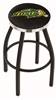  North Dakota State 25" Swivel Counter Stool with a Black Wrinkle and Chrome Finish  