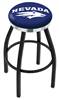  Nevada 25" Swivel Counter Stool with a Black Wrinkle and Chrome Finish  