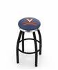  Virginia 25" Swivel Counter Stool with a Black Wrinkle and Chrome Finish  