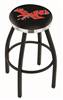  Eastern Washington 30" Swivel Bar Stool with a Black Wrinkle and Chrome Finish  