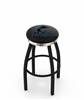  Miami Marlins 30" Swivel Bar Stool with a Black Wrinkle and Chrome Finish  