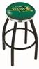  North Dakota State 36" Swivel Bar Stool with a Black Wrinkle and Chrome Finish  