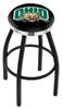  Ohio University 36" Swivel Bar Stool with a Black Wrinkle and Chrome Finish  