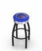  Boise State 25" Swivel Counter Stool with a Black Wrinkle and Chrome Finish  