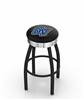  Grand Valley State 25" Swivel Counter Stool with a Black Wrinkle and Chrome Finish  