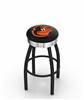  Baltimore Orioles 25" Swivel Counter Stool with a Black Wrinkle and Chrome Finish  