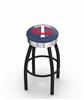  Minnesota Twins 25" Swivel Counter Stool with a Black Wrinkle and Chrome Finish  