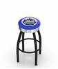  New York Mets 25" Swivel Counter Stool with a Black Wrinkle and Chrome Finish  