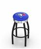  Toronto Blue Jays 25" Swivel Counter Stool with a Black Wrinkle and Chrome Finish  