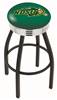  North Dakota State 25" Swivel Counter Stool with a Black Wrinkle and Chrome Finish  