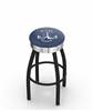  US Naval Academy (NAVY) 25" Swivel Counter Stool with a Black Wrinkle and Chrome Finish  