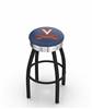  Virginia 25" Swivel Counter Stool with a Black Wrinkle and Chrome Finish  