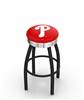  Philadelphia Phillies 30" Swivel Bar Stool with a Black Wrinkle and Chrome Finish  