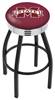  Mississippi State 30" Swivel Bar Stool with a Black Wrinkle and Chrome Finish  