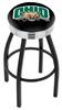  Ohio University 30" Swivel Bar Stool with a Black Wrinkle and Chrome Finish  