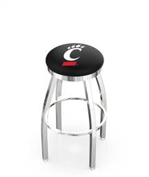  Cincinnati 25" Swivel Counter Stool with Chrome Finish  