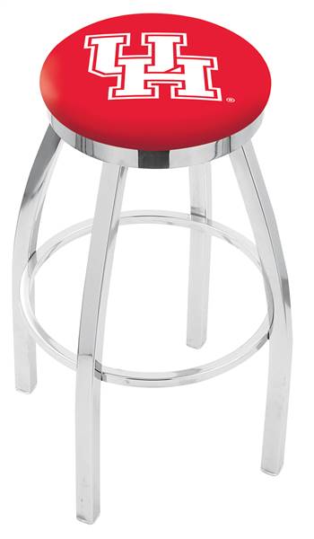  Houston 25" Swivel Counter Stool with Chrome Finish  