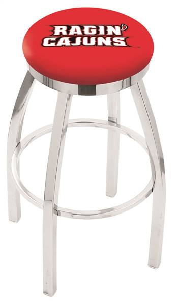  Louisiana-Lafayette 25" Swivel Counter Stool with Chrome Finish  