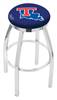  Louisiana Tech 25" Swivel Counter Stool with Chrome Finish  